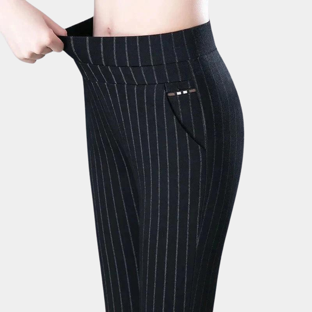 Elise – Pantalon taille haute stylé avec design extensible