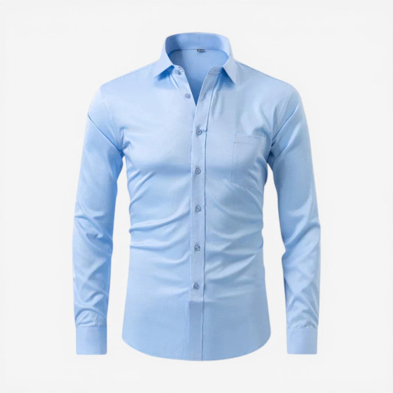 Men’s Slim Fit Long Sleeve Button-Down Shirt