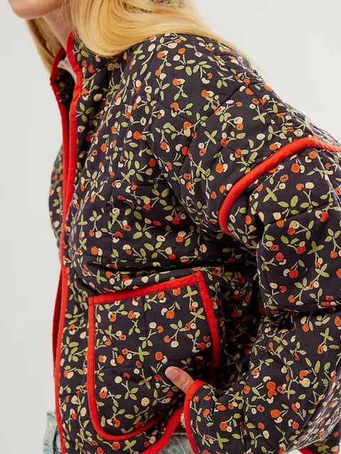 Mira - Chic quilted jackets with stand-up collar and stylish patterns