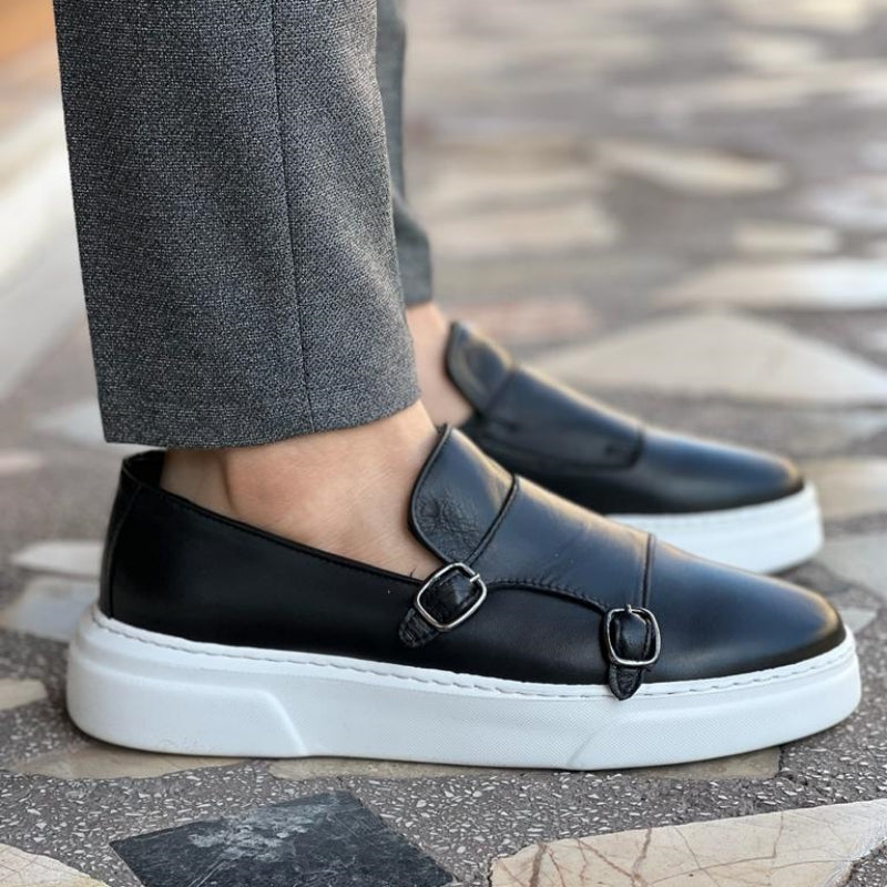 Laurent - Chaussures slip-on élégantes avec détail boucle classique