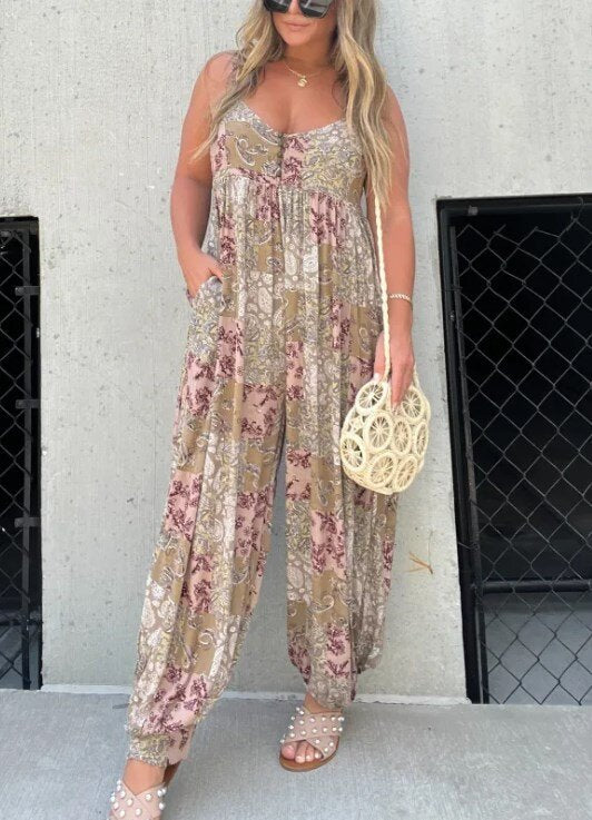 PrintSplash™ - Halter Chic Jumpsuit