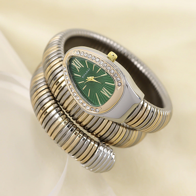 Genevieve - Elegant Women's Quartz Watch with Unique Bracelet Design
