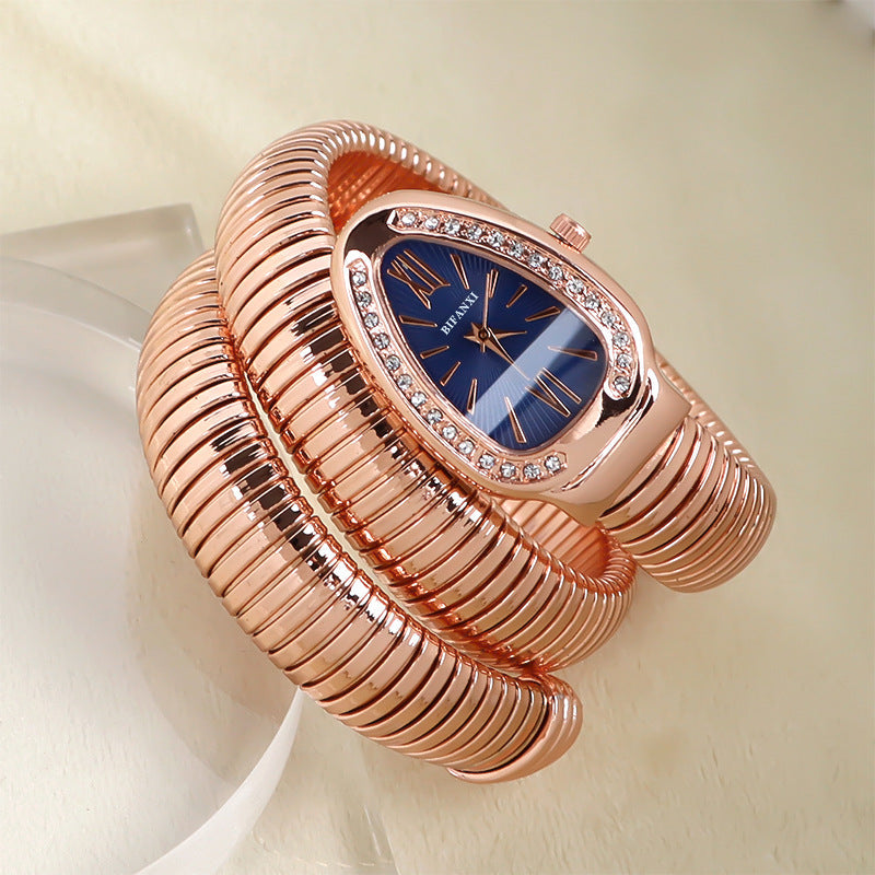 Genevieve - Elegant Women's Quartz Watch with Unique Bracelet Design