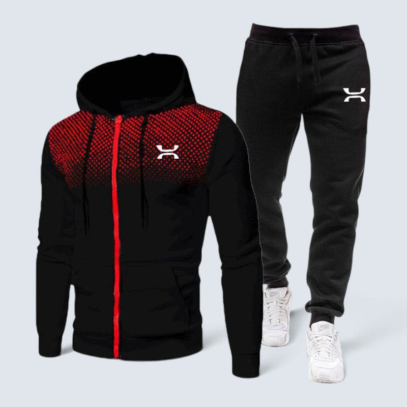 Adam – Survêtement de sport avec sweat à capuche et pantalon de jogging