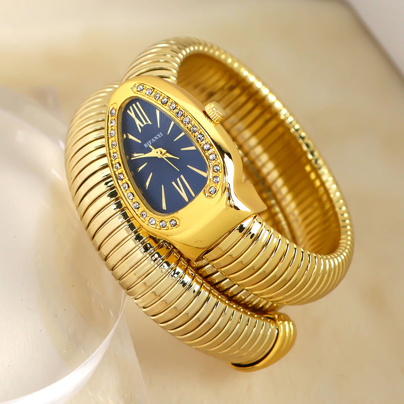 Genevieve - Elegant Women's Quartz Watch with Unique Bracelet Design