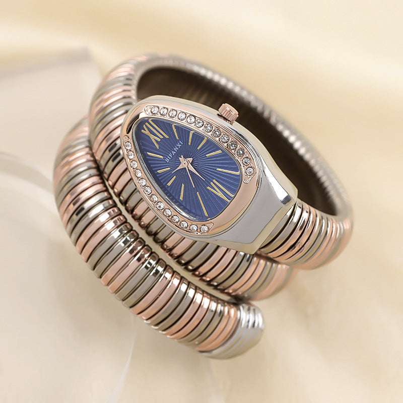 Genevieve - Elegant Women's Quartz Watch with Unique Bracelet Design