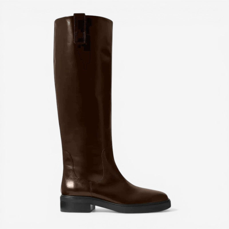 Bottes montantes pour femmes à talon bas