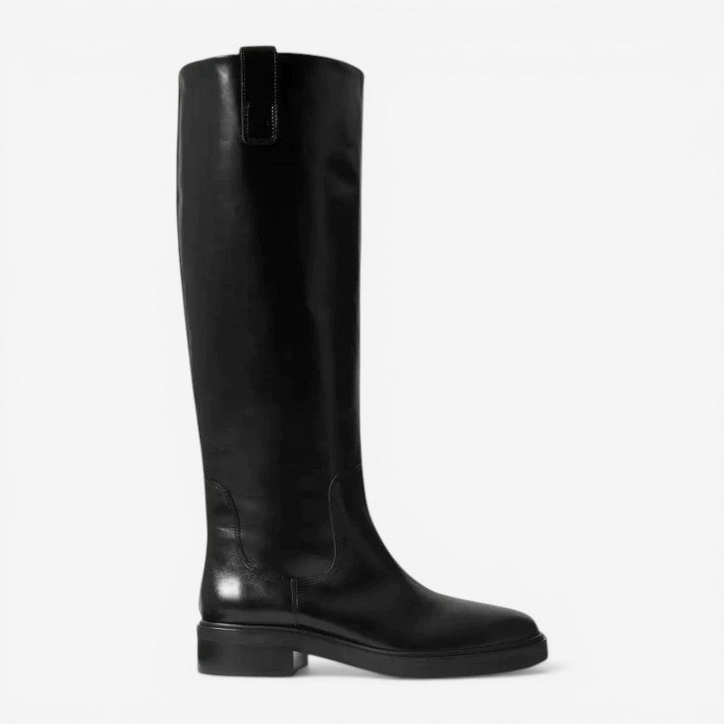 Bottes montantes pour femmes à talon bas