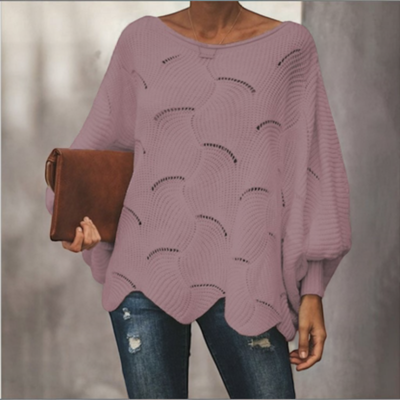 Women’s Oversized Hollow Out Knit Sweater