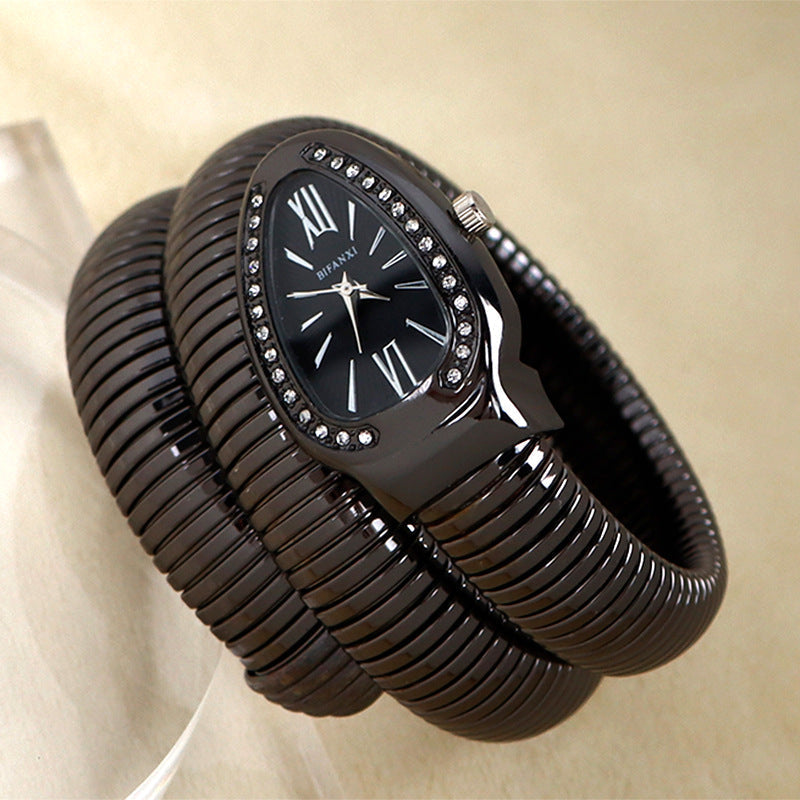 Genevieve - Elegant Women's Quartz Watch with Unique Bracelet Design