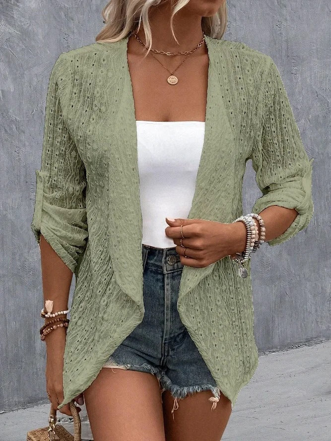 Hannah – Cardigan elegante con maniche lunghe e apertura frontale