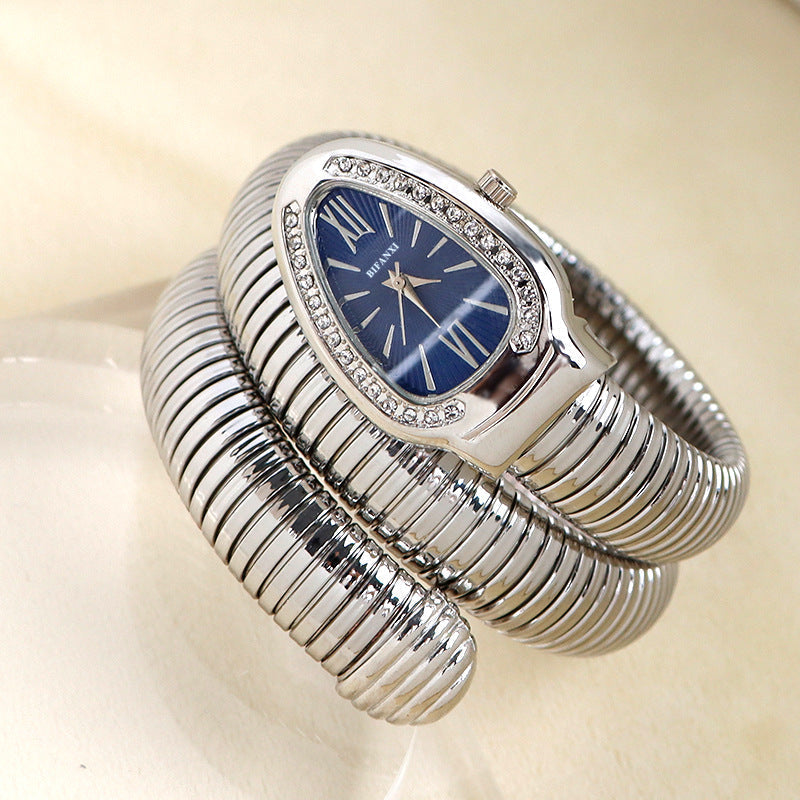 Genevieve - Elegant Women's Quartz Watch with Unique Bracelet Design