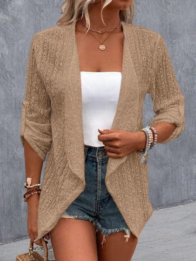 Hannah – Cardigan elegante con maniche lunghe e apertura frontale