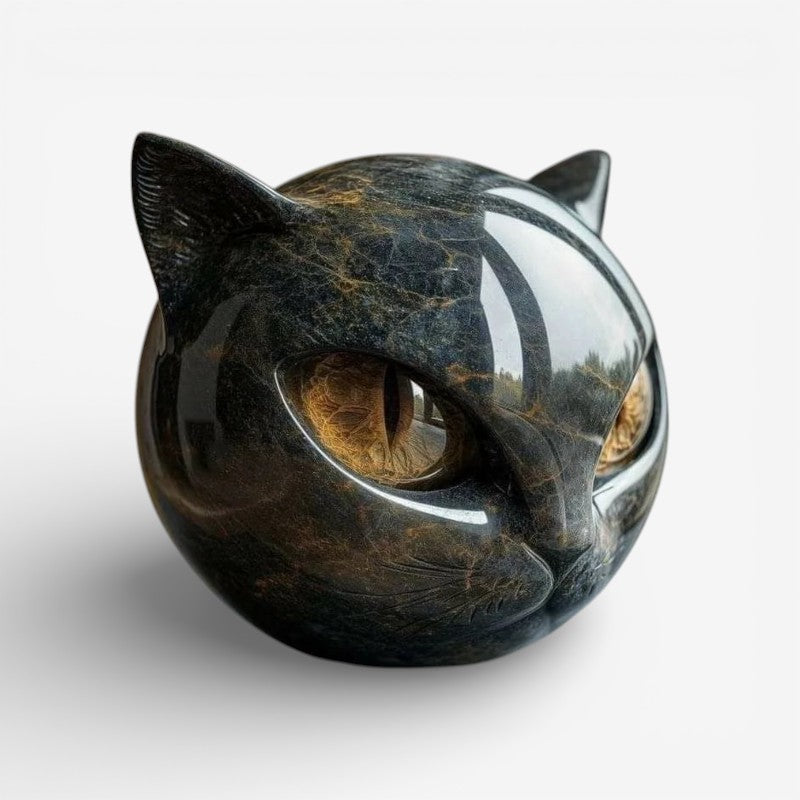 CatAura - Mini scultura portatile di gatto con design decorativo
