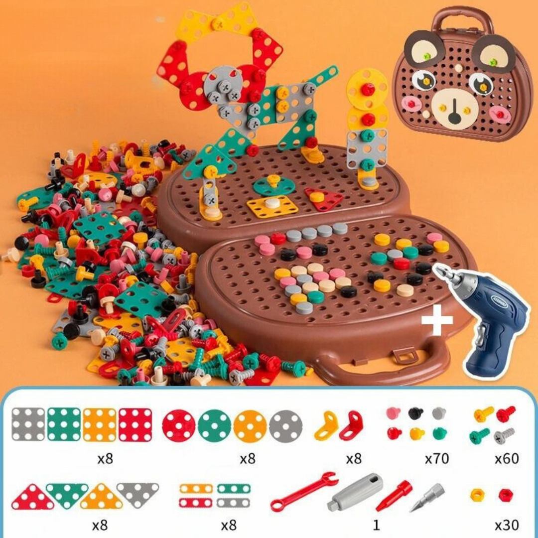 SkillMaster - Set creativo di attrezzi per bambini per costruire e scoprire