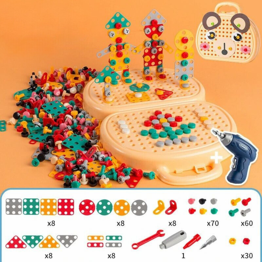 SkillMaster - Set creativo di attrezzi per bambini per costruire e scoprire