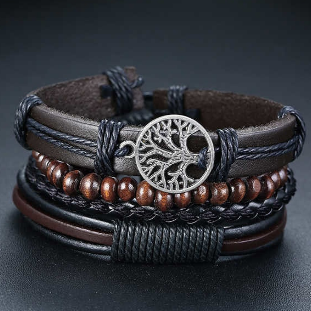 George - Vintage náramek se stromem života symbolizující růst, sílu a hojnost