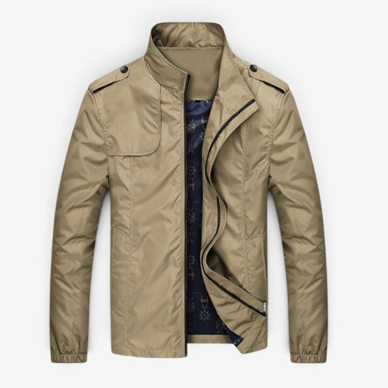Asher - Slim Fit Jacket with Zipper Closure
