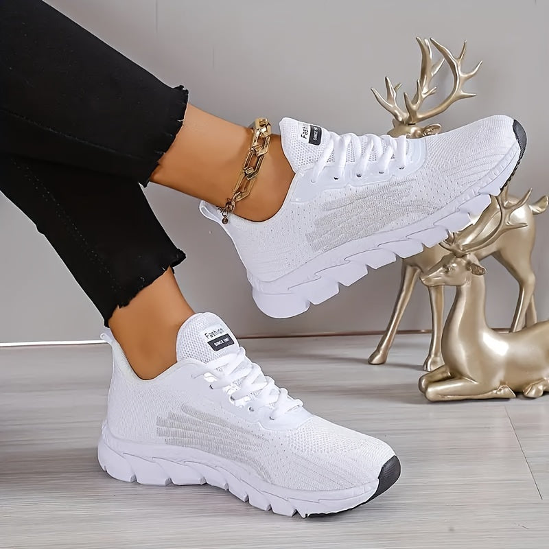 StrideVanta – Zapatillas de running acolchadas con diseño de malla flexible