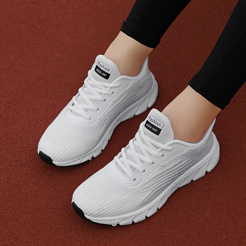 StrideVanta – Zapatillas de running acolchadas con diseño de malla flexible