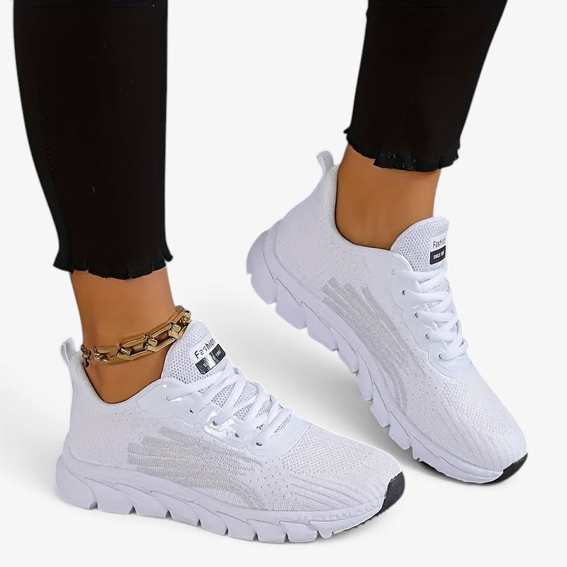 StrideVanta – Zapatillas de running acolchadas con diseño de malla flexible