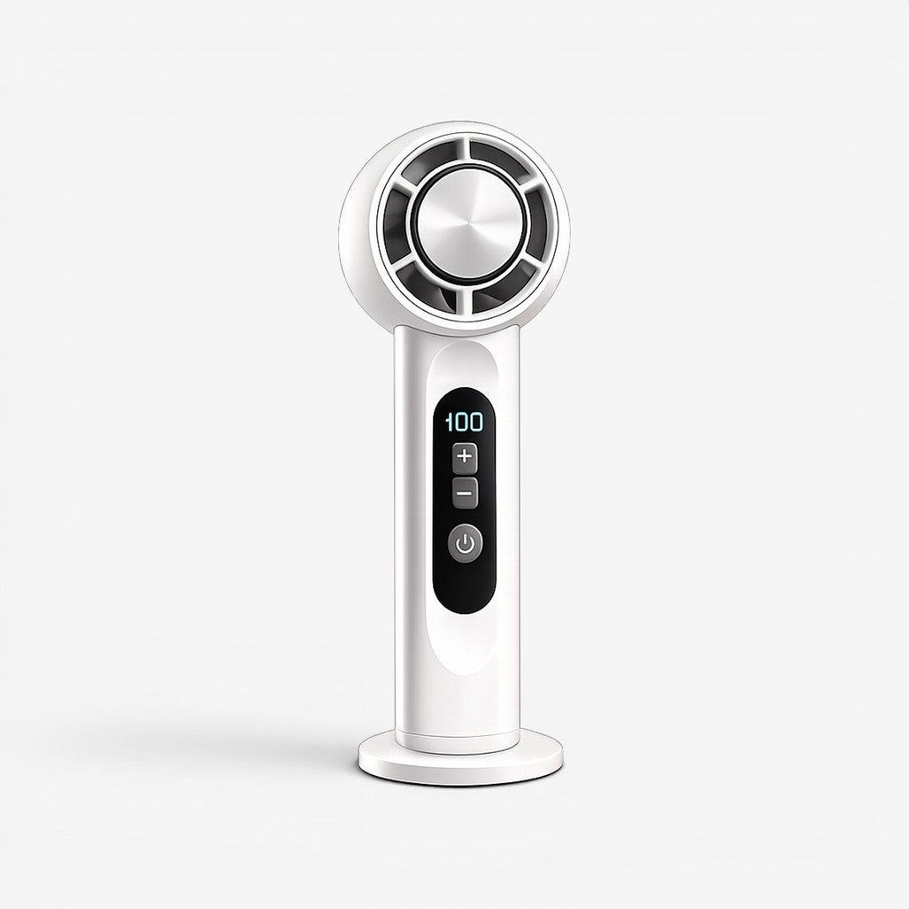 Portable Handheld Cooling Fan with USB Rechargeable Button Control