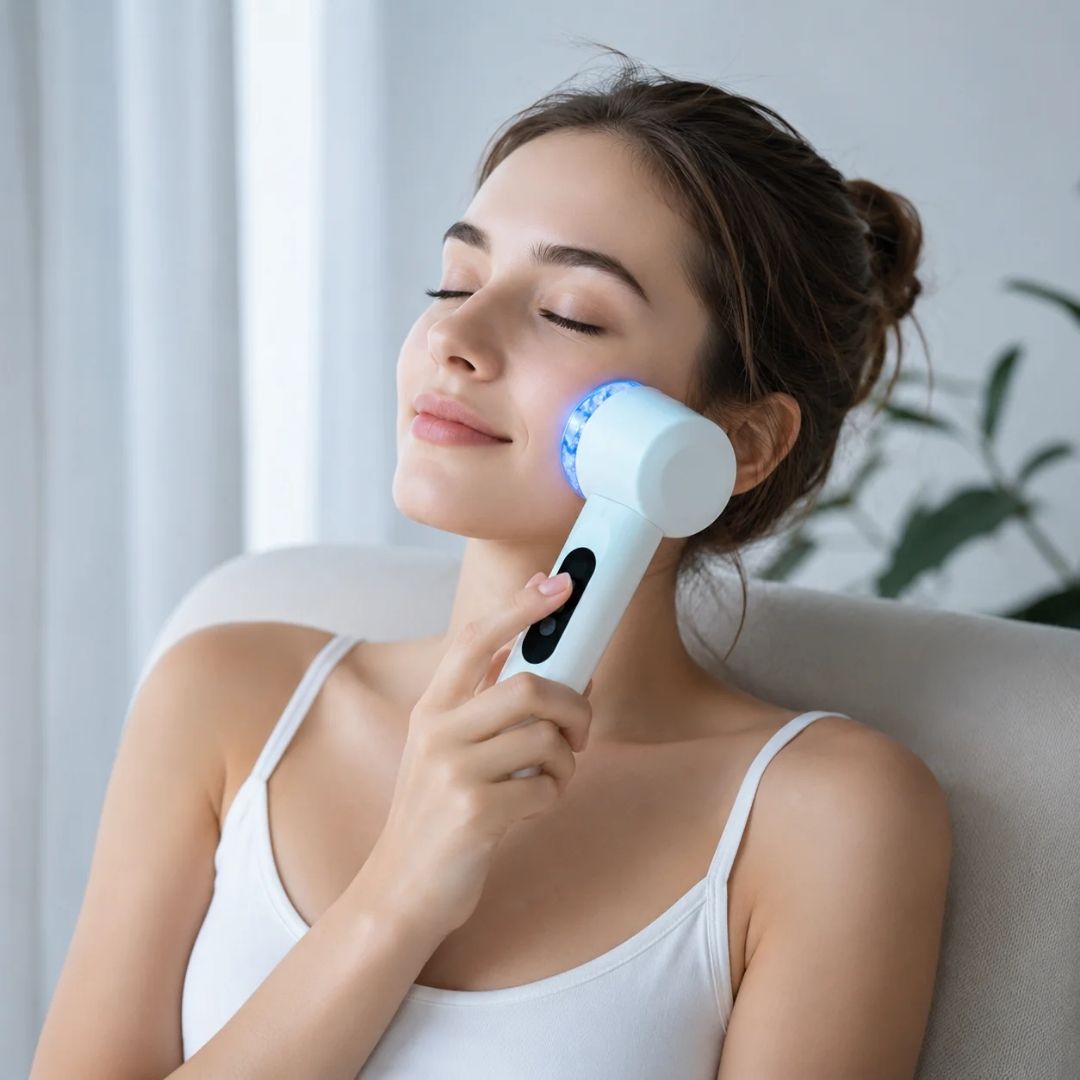 Portable Handheld Cooling Fan with USB Rechargeable Button Control