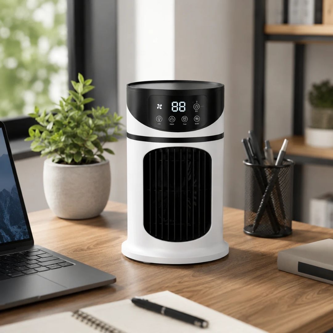 Portable Air Cooler with Digital LED Display & Remote Control