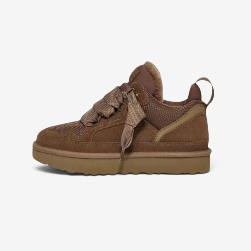 Strideva – Sneakers con punta tonda e chiusura con lacci