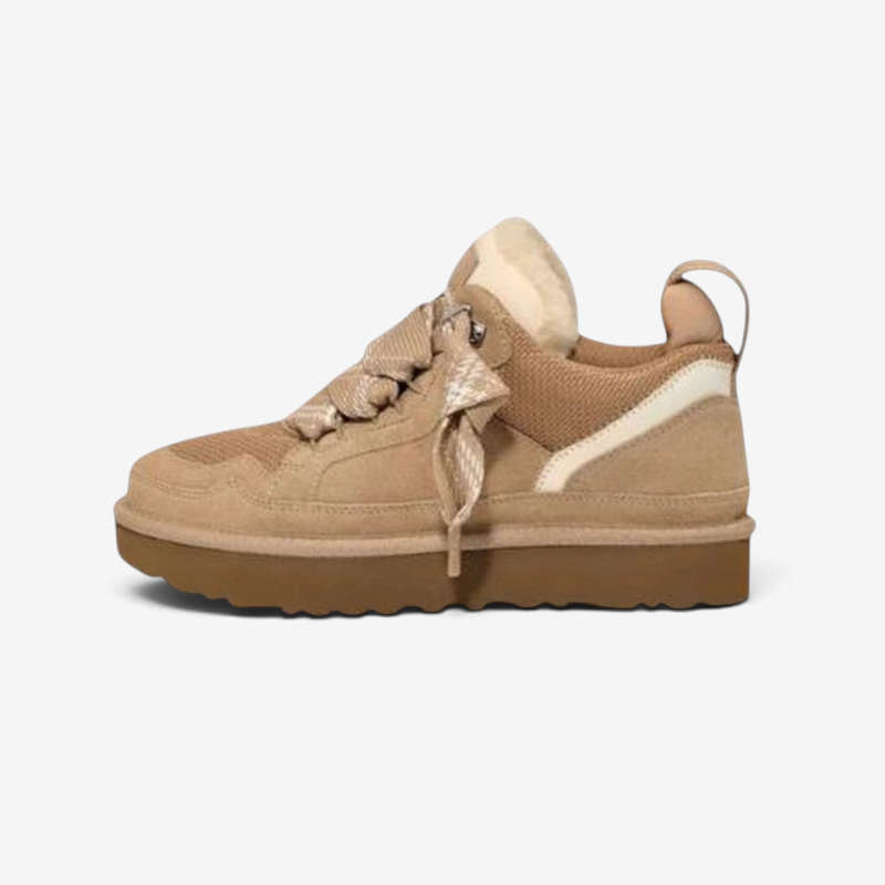 Strideva – Sneakers con punta tonda e chiusura con lacci