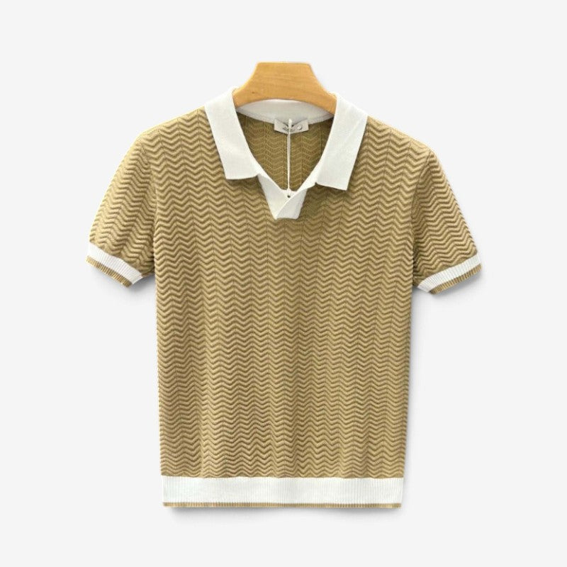 Strikely – Pánské polo s krátkým rukávem a šípovým vzorem