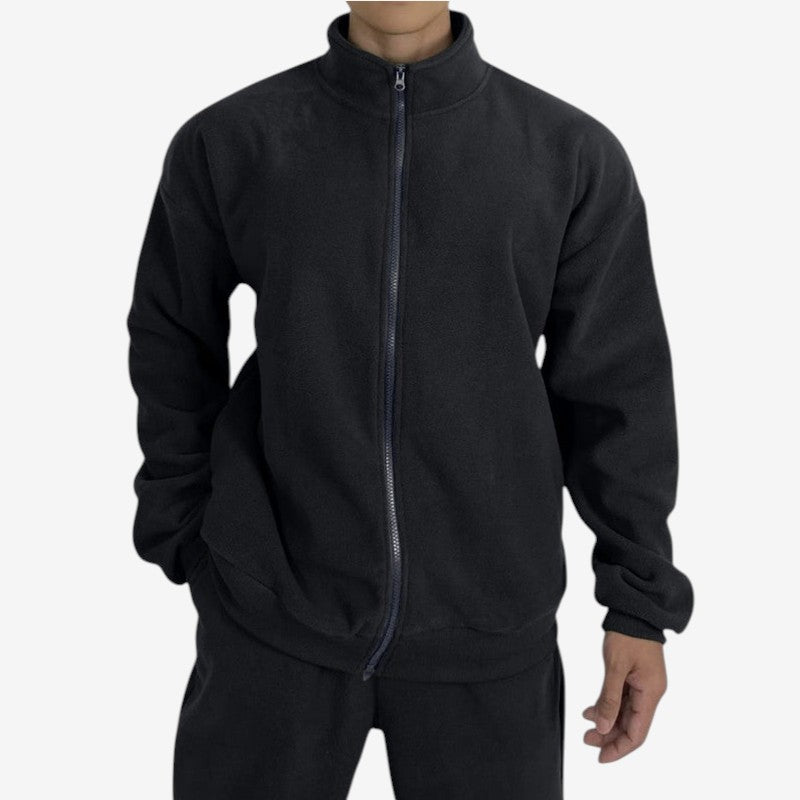 CollarFlex - Gilet in pile da uomo con chiusura a zip