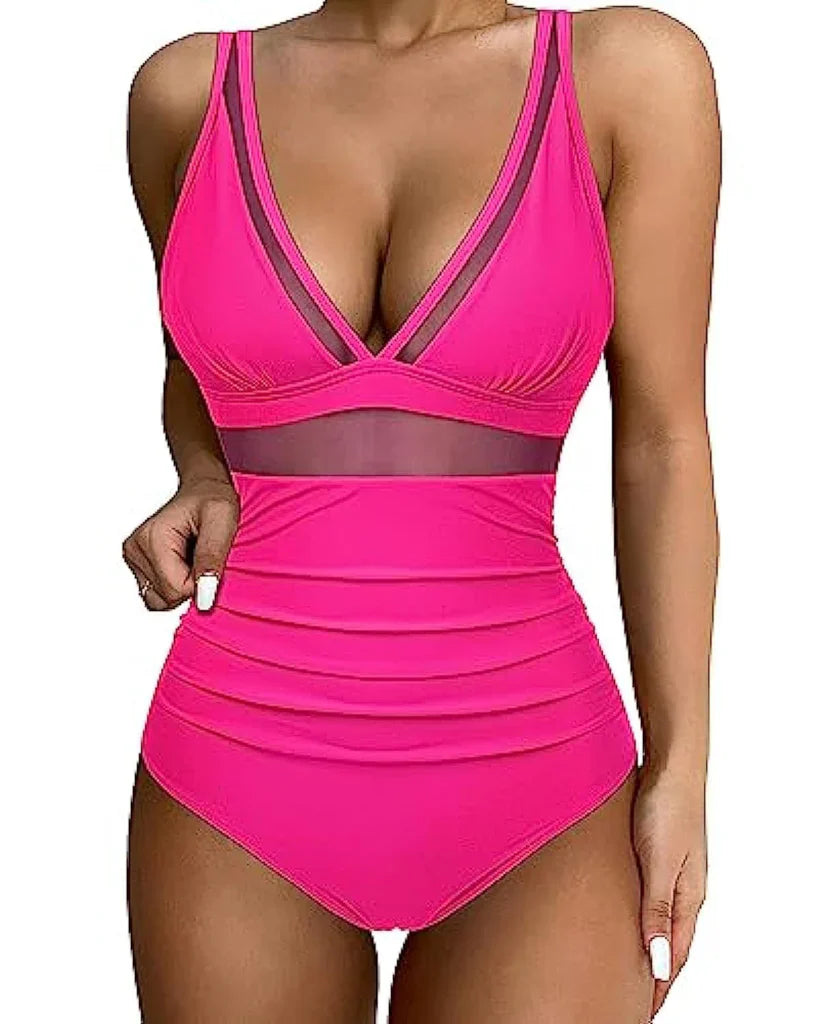 Aria - Costume intero elegante con vestibilità valorizzante e spalline regolabili