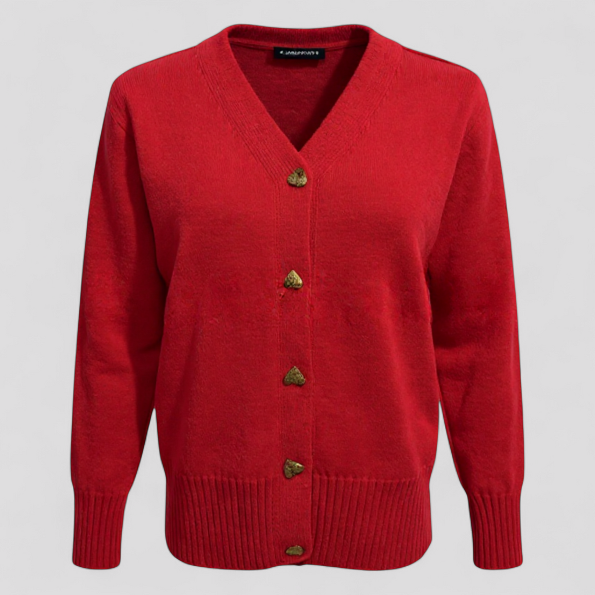 WoolThread - Camisola de lã merino para mulher com fecho de botões
