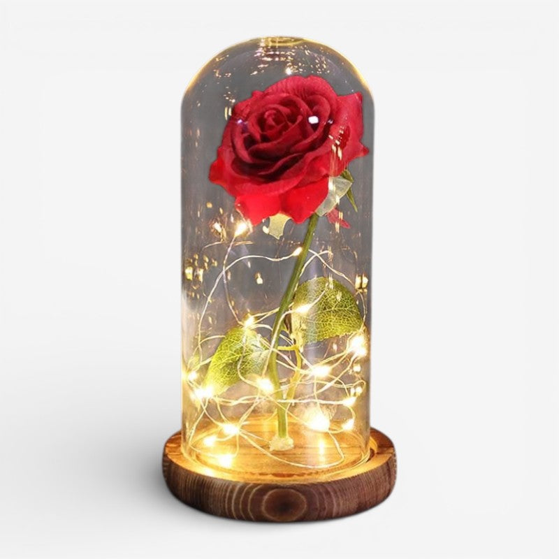 Regalo per la Festa della Mamma | Luce LED Decorativa a Forma di Rosa con Design Portatile