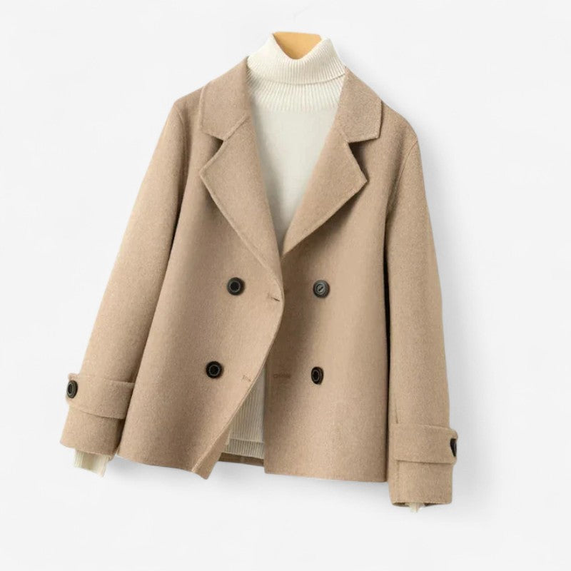 Veloria – Veste Croisée avec Col Revers