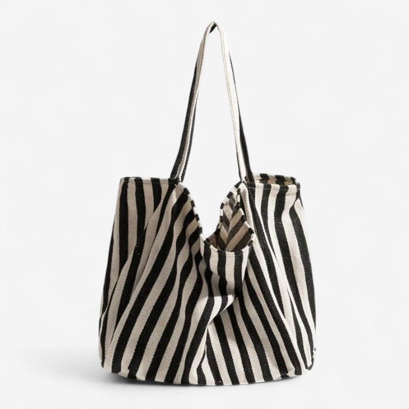 Abigail – Handtas met Één Vak en Streeppatroon