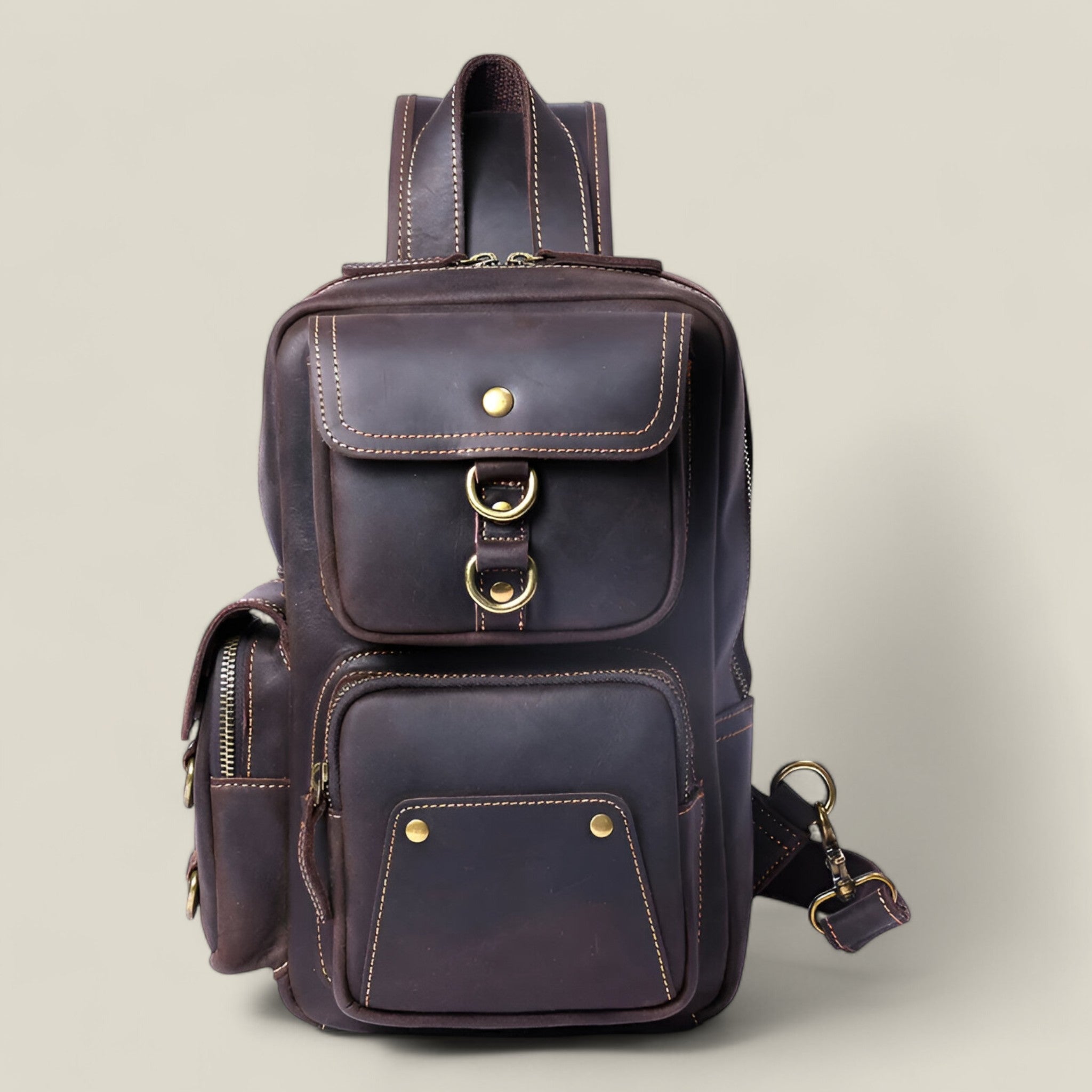 Joris - Geantă crossbody cu design vintage, spațioasă și cu curea reglabilă