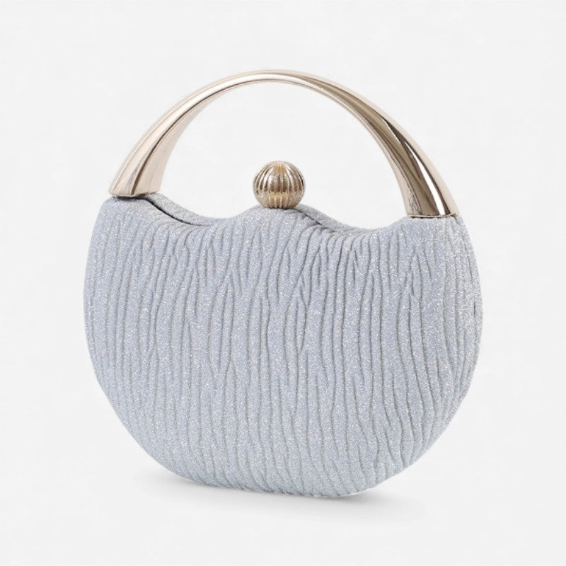 Lily – Shiny handle clutch bag with chic design
