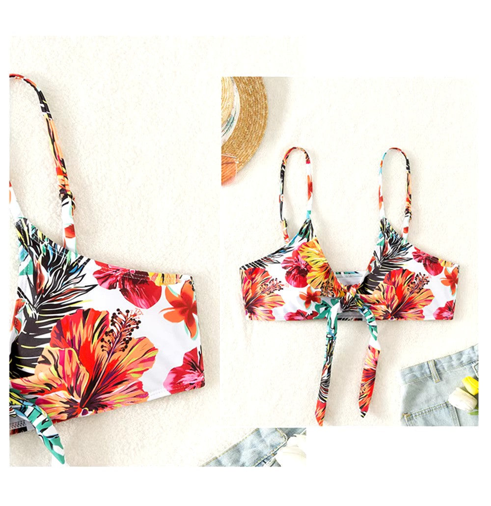 Zaria – Set bikini trendy con vita alta e copricostume elegante