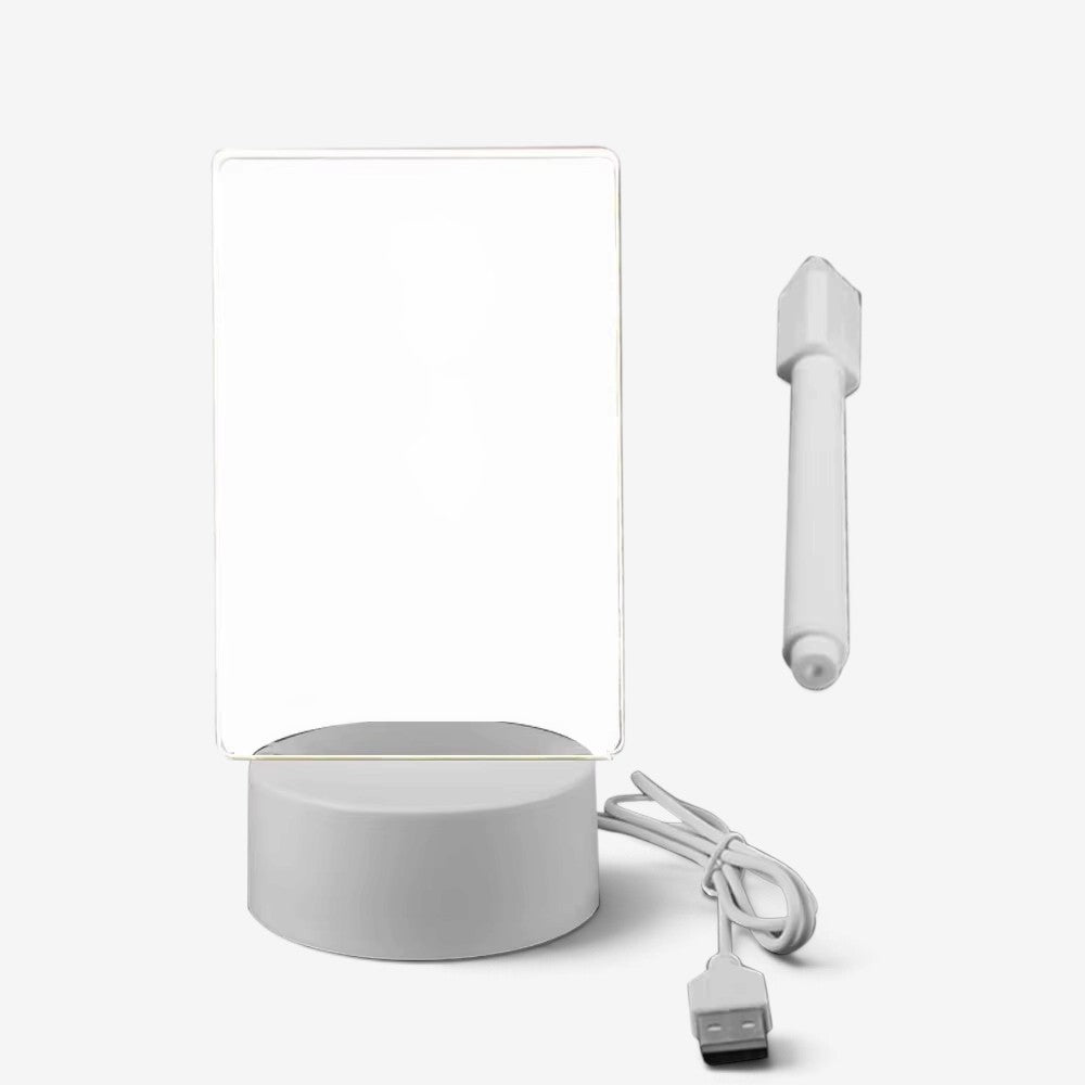 LumiScript - LED Acrylic Night Light with Transparent Message Board