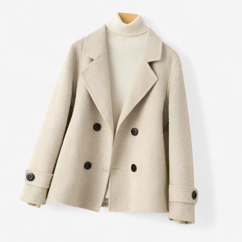 Veloria – Veste Croisée avec Col Revers