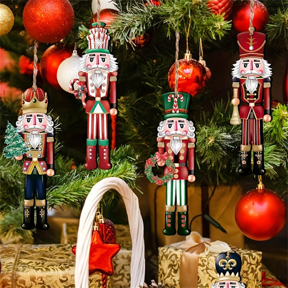MerryMarcher - Karácsonyi diótörő katona díszek fa kialakítással