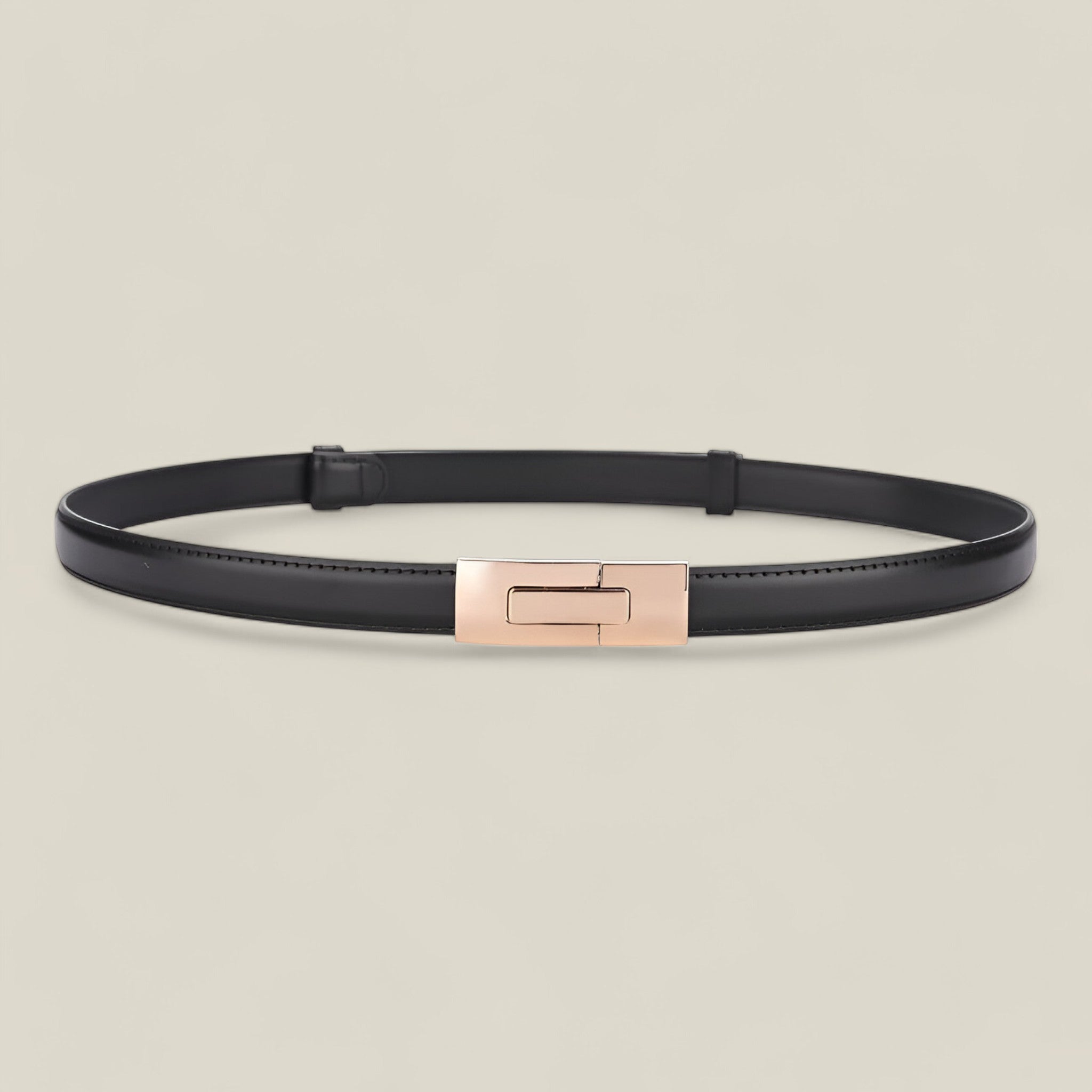 Emma - Elegante cintura sottile con fibbia dorata per styling versatile