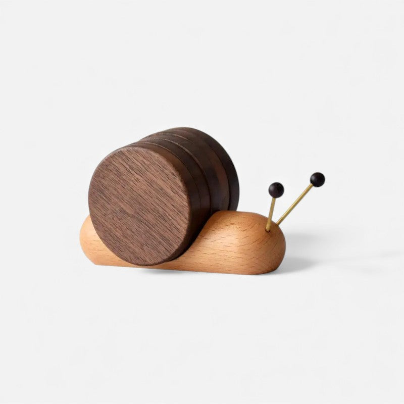 SnailEase – Sous-Verre Rond pour Tasse avec Design Inspiré d’Escargot