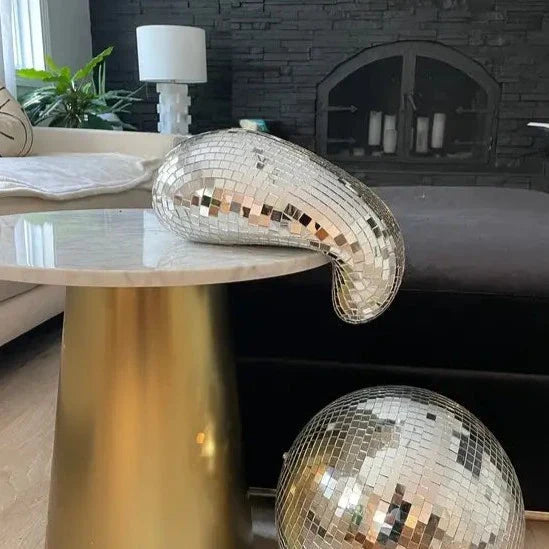 GlowMelt - Pezzo decorativo fatto a mano con piastrelle a mosaico riflettenti