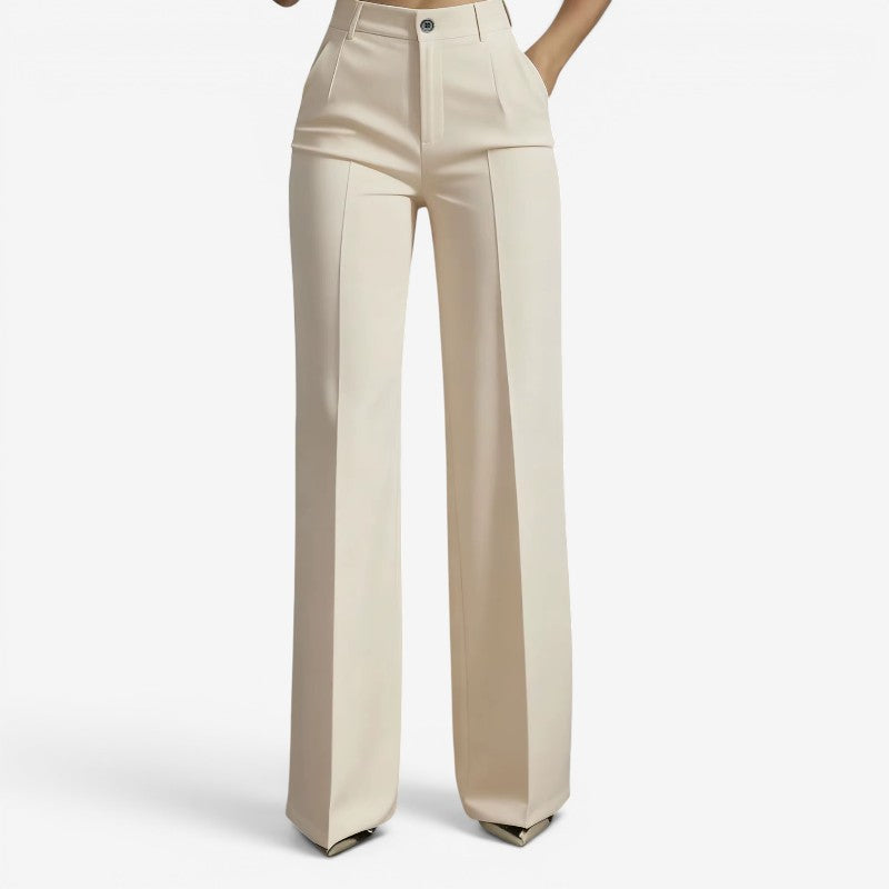 Women's High Waisted Straight Leg Pants