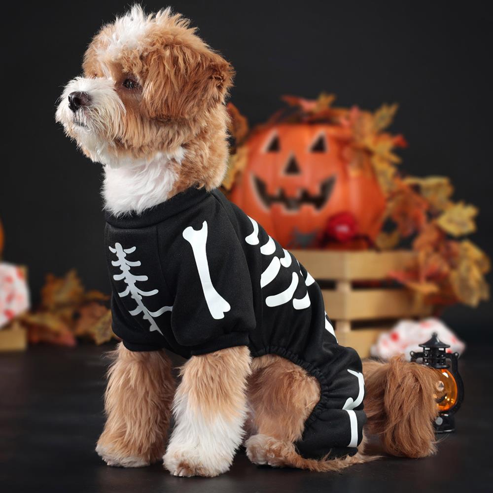 BoneTrail - Glow in the Dark Skeleton Dog Jumpsuit