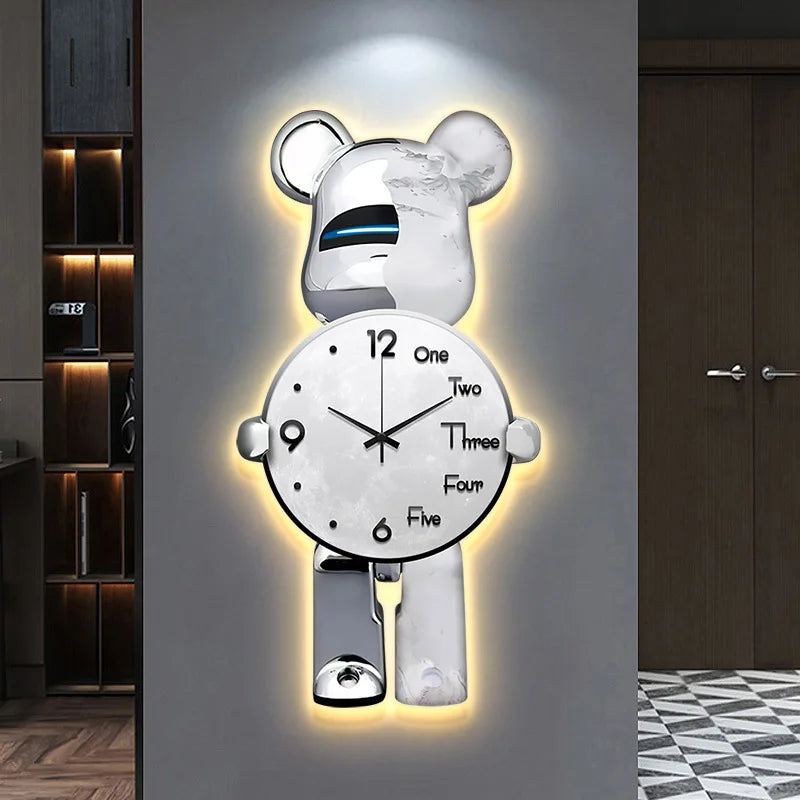 LuxuryTime - Orologio giocoso a forma di orso per ambienti moderni