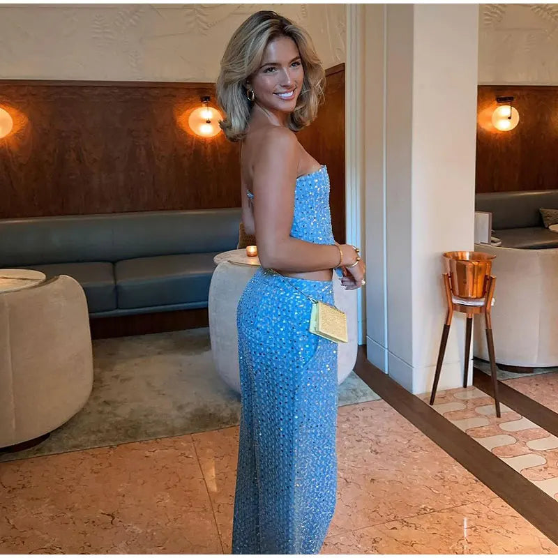 Hailey - Two-piece set with strapless top